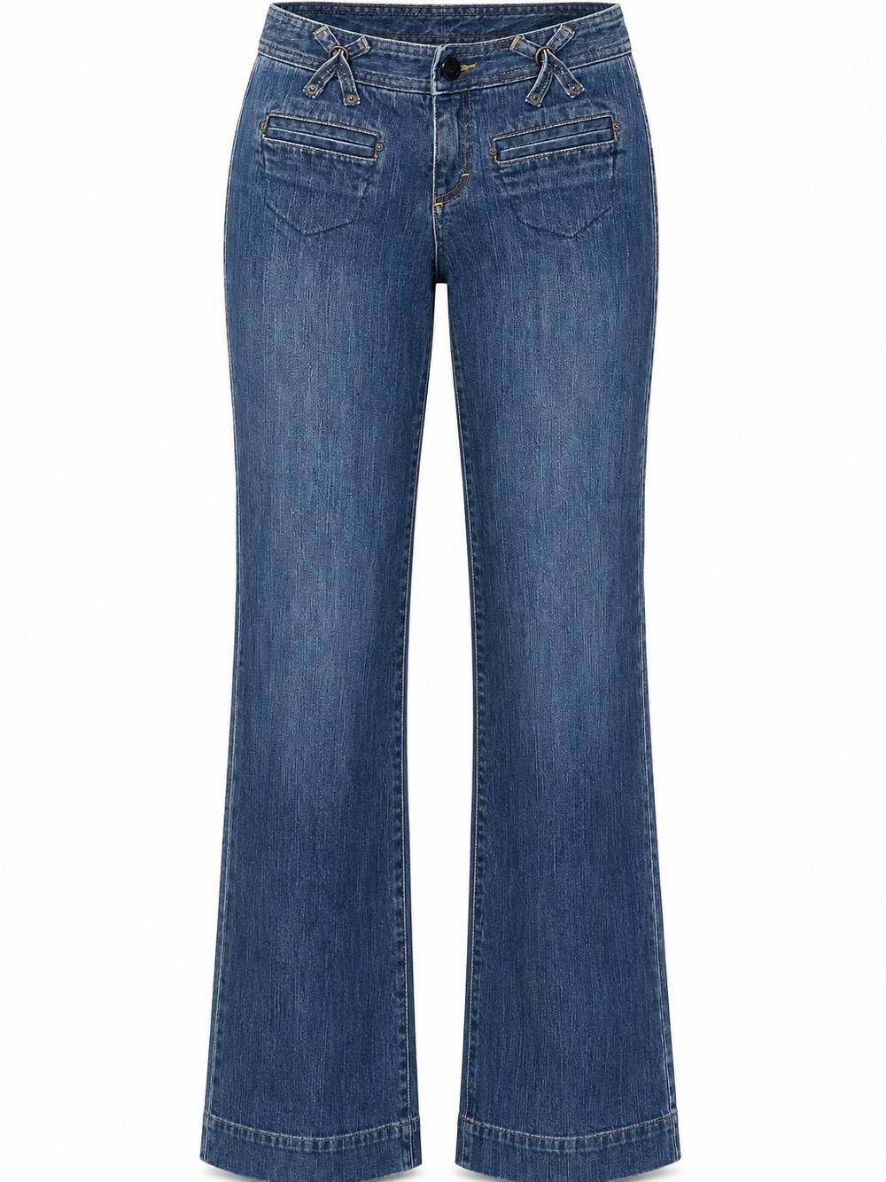 A/X ARMANI EXCHANGE Womens Size 2 Blue Flare Leg Jeans Vintage Y2K Low Rise